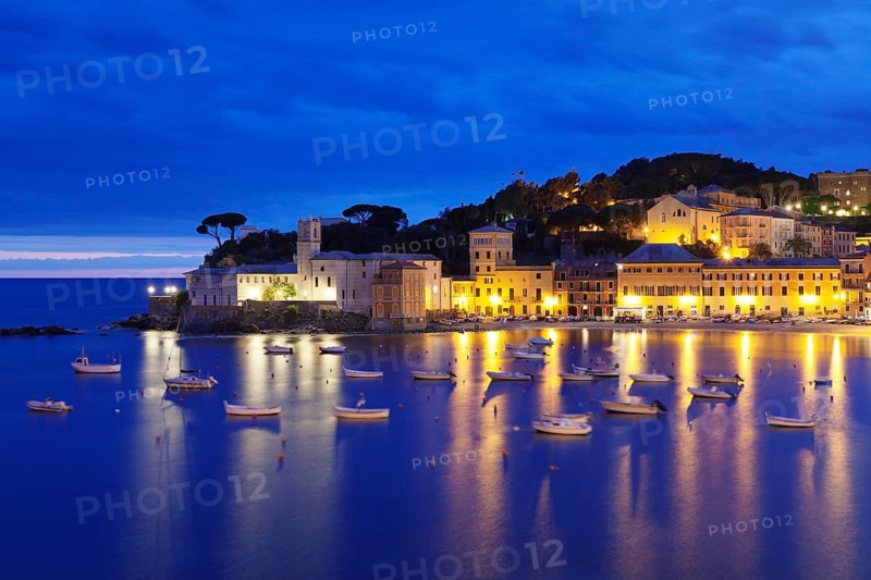 Bay Baia del Silenzio with Chiesa di San Nicolo church