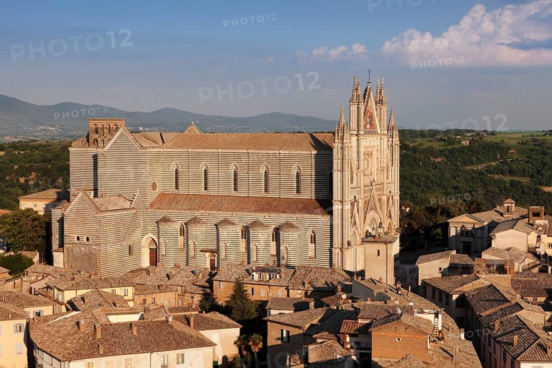 View over the historic centre with Santa Maria Cathedral