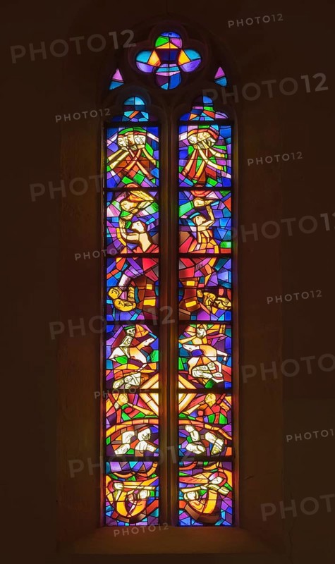 Stained glass window by Margret Bilger