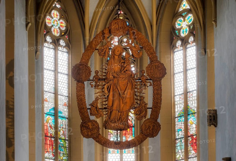 Floating Madonna in the Rosary or Riemenschneider Madonna