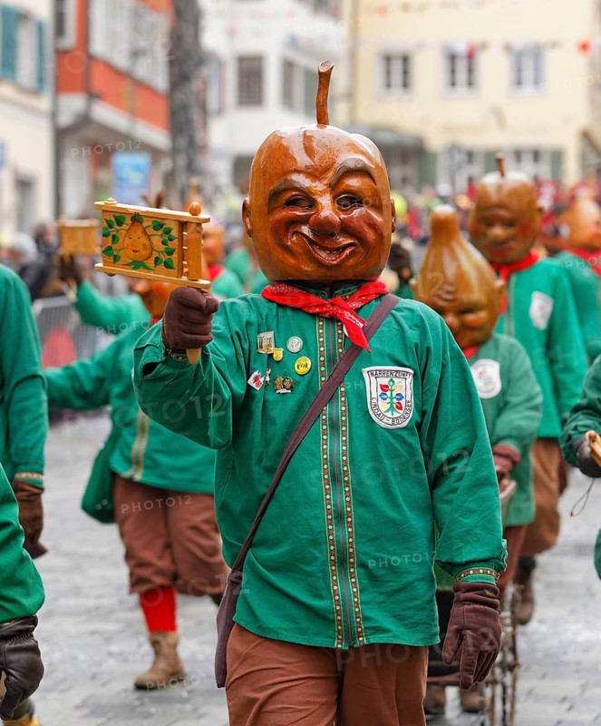 Masks of the Narrenzunft Lindau fool's guild
