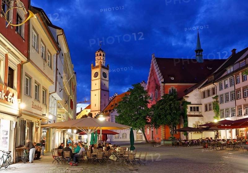 Marienplatz with Blaserturm in the historic centre