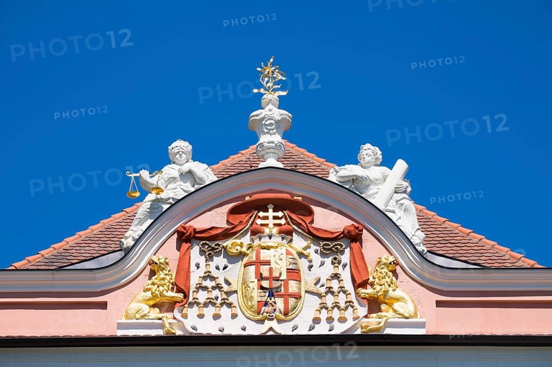 Coat of arms on west side