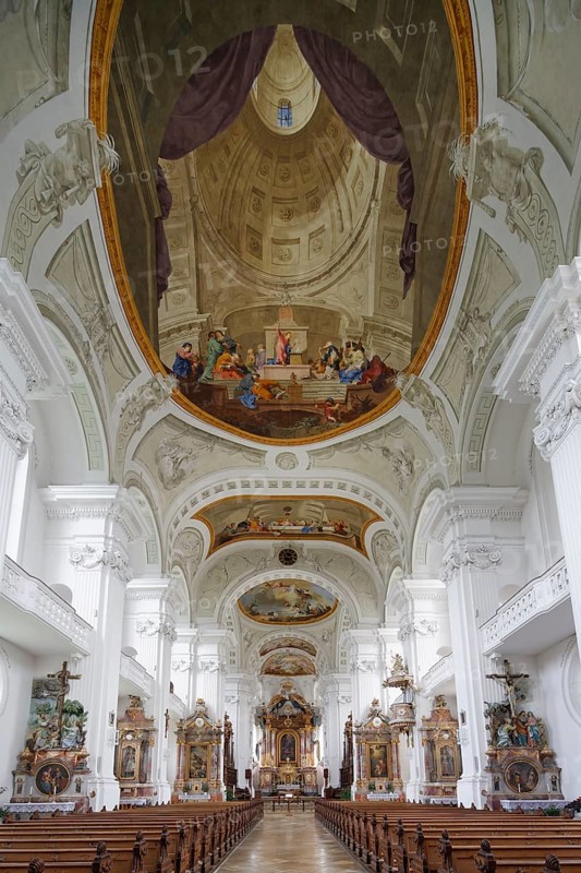 Interior of the monastery church of St. Verena