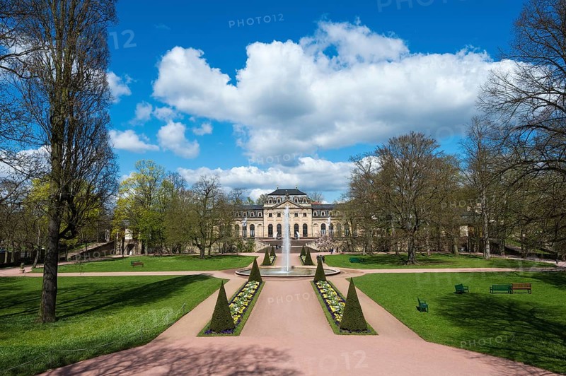 Castle garden with orangery