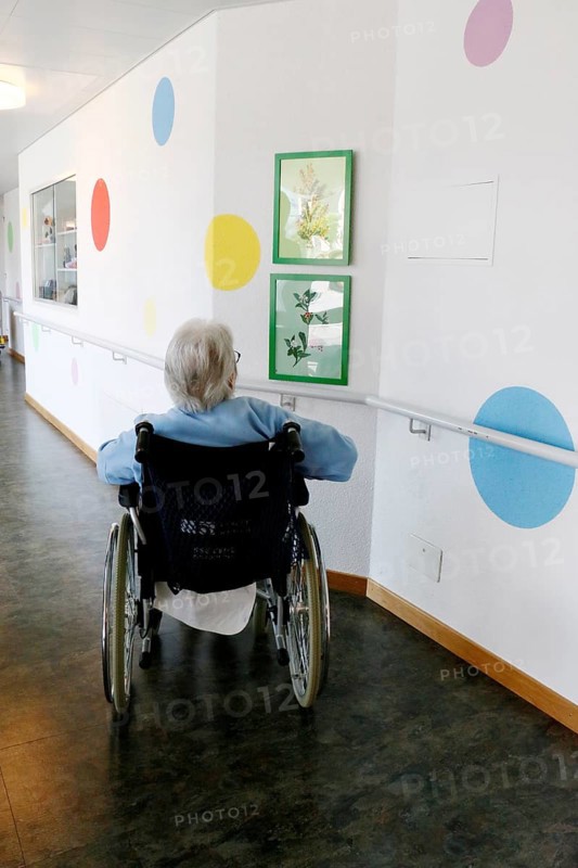 Senior in a wheelchair