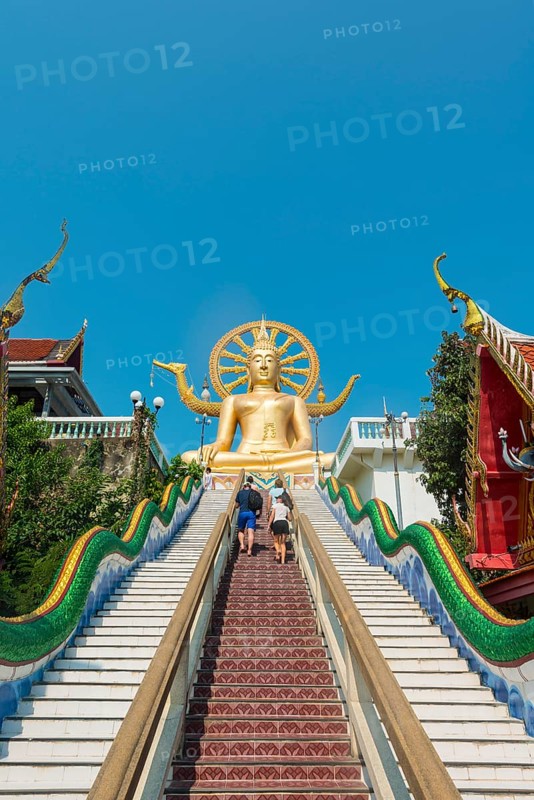 Big Buddha statue at the Wat Phra Yai Ko Pan Temple in Ban Bo Phut