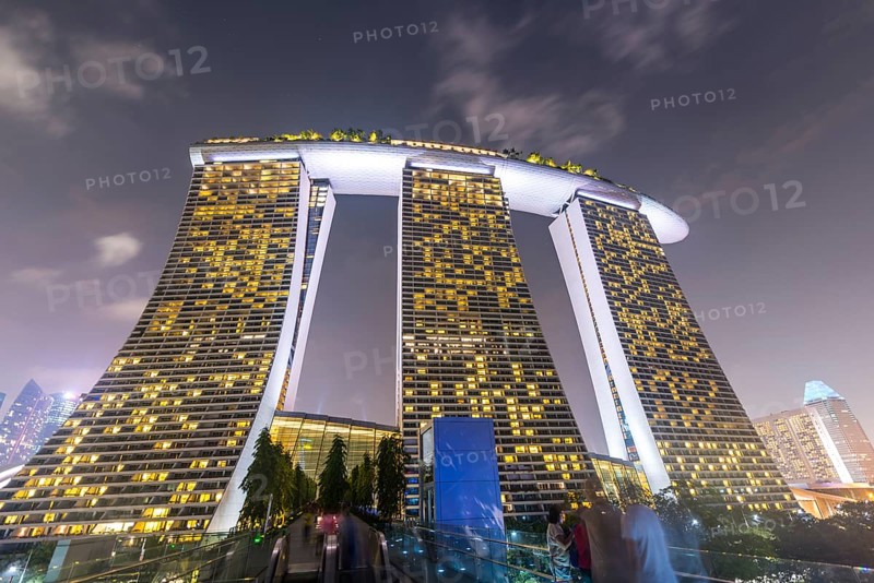 Marina Bay Sands Hotel at night