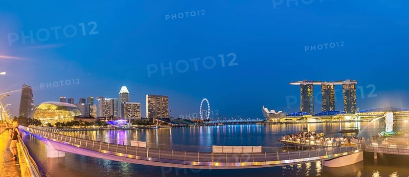 Panorama at dusk
