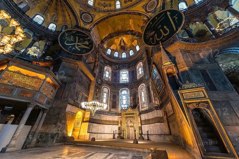 Main area of the Hagia Sophia