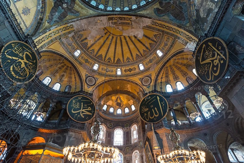 Main area of the Hagia Sophia