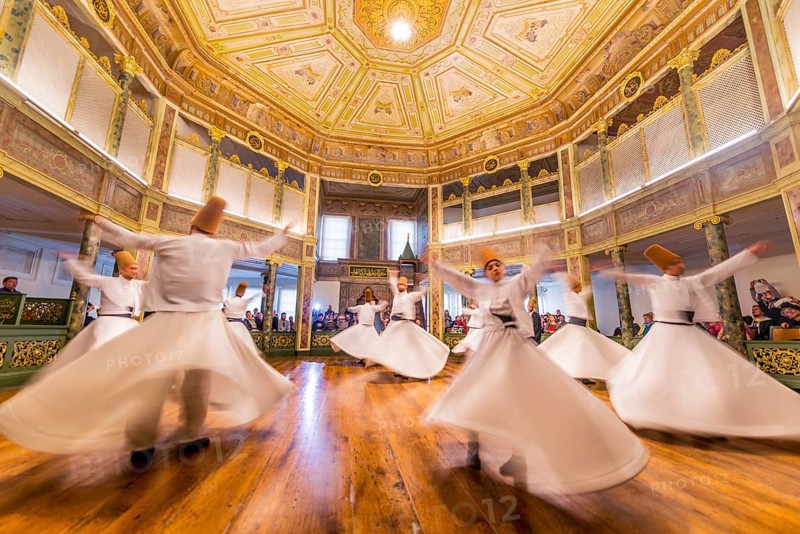 Dancing dervishes from the Sufi Mevlevi Order