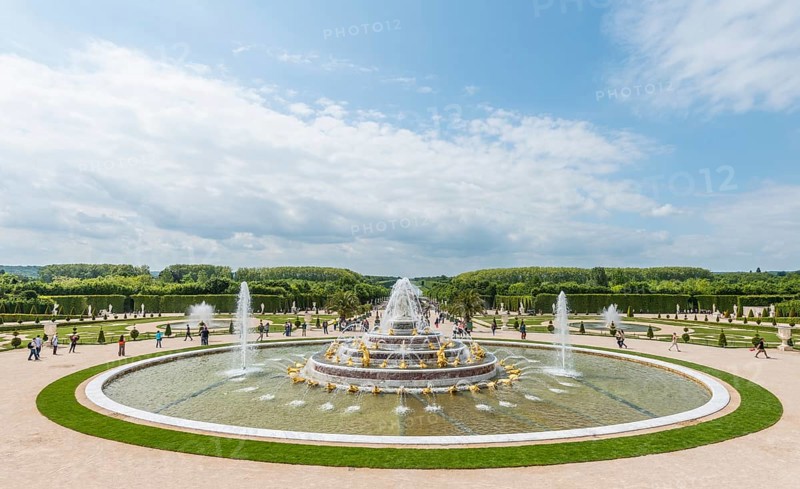 Latona Fountain in Gardens of Versailles