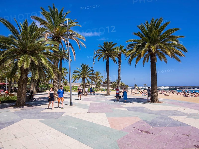 Promenade on the beach of San Sebastinan
