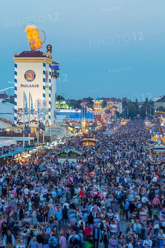 Visitors at Oktoberfest