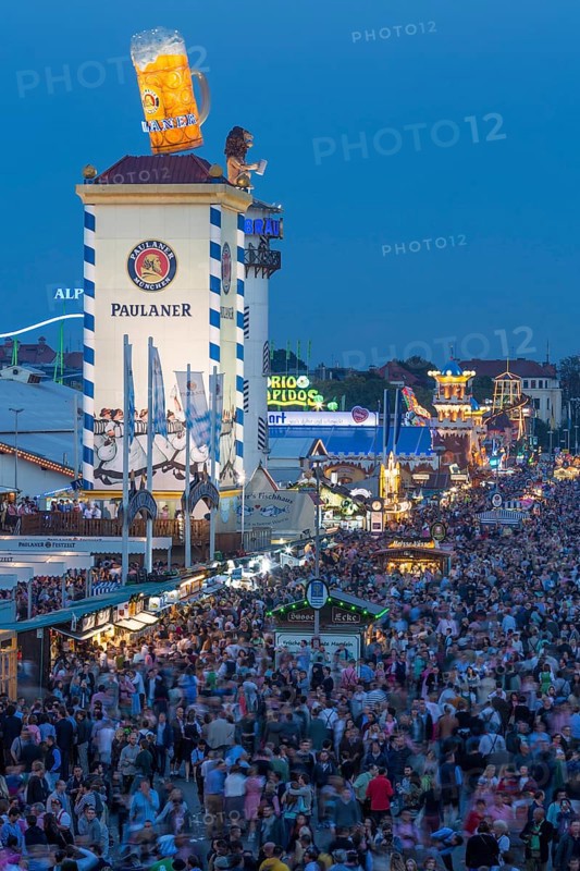 Visitors at Oktoberfest