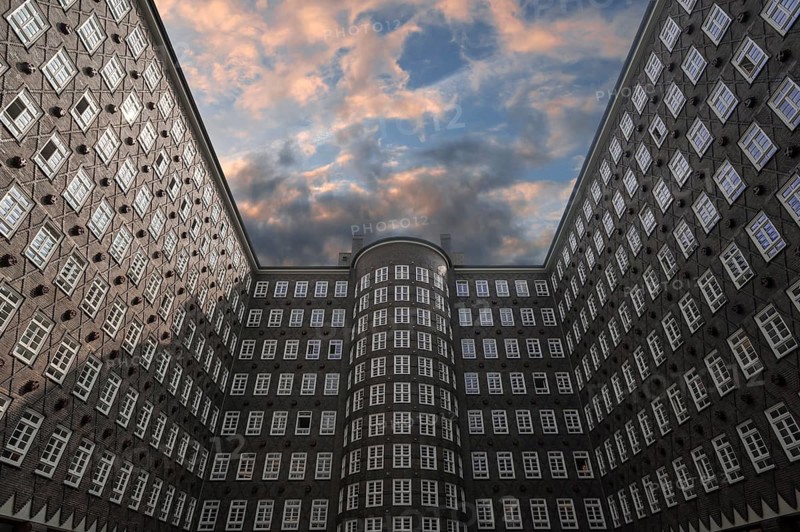 Courtyard of the Sprinkenhof traditional office building