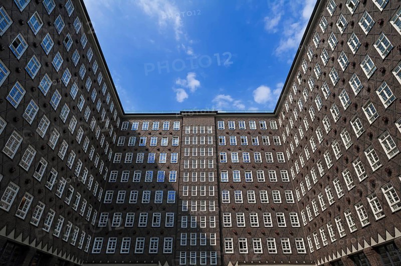 Courtyard of the Sprinkenhof traditional office building