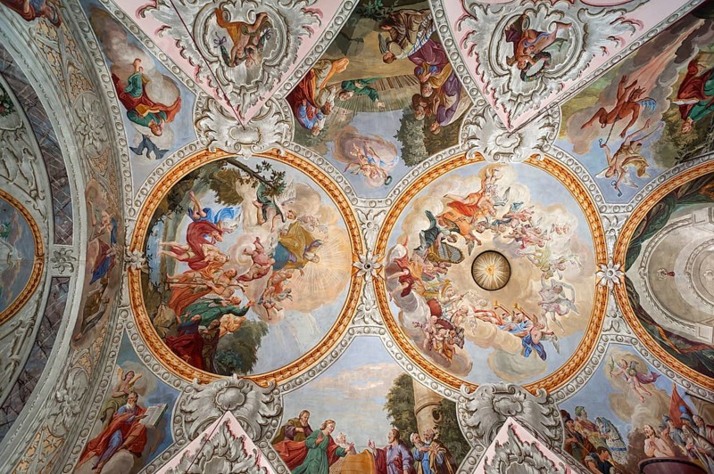 Ceiling fresco in parish church