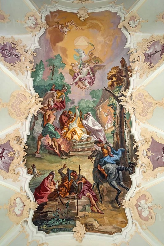 Nave fresco in Wilparting pilgrimage church