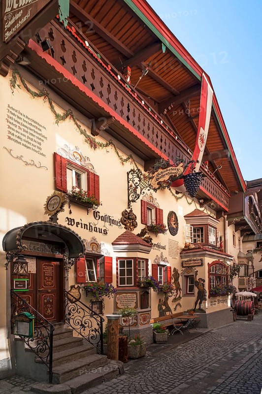 View in an alley of the historic centre