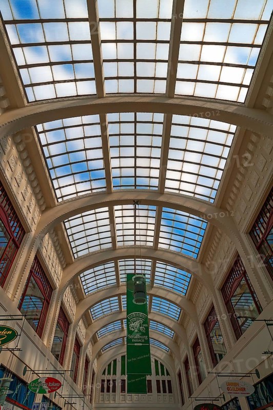 Glass roof of Strasbourg Passage