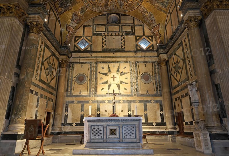 Inside the Baptistery of San Giovanni