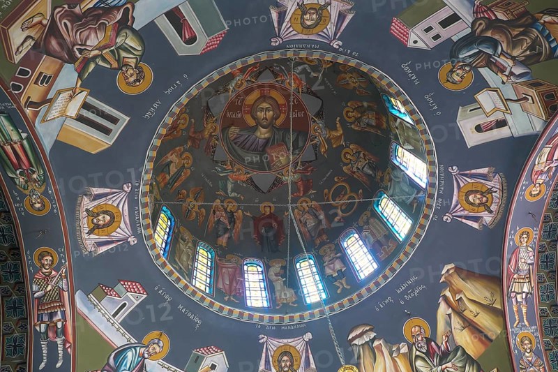 Dome in the Agios Nektarios Monastery