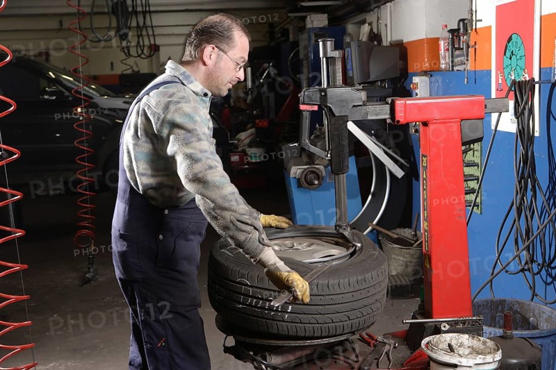 Tire repair shop