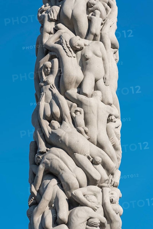 Granite human monolith by Gustav Vigeland