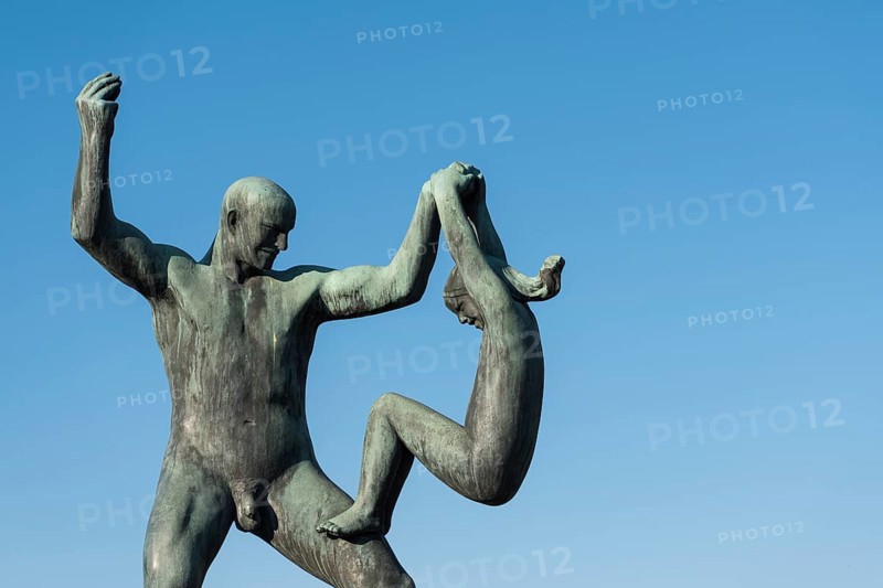 Man playing with girl