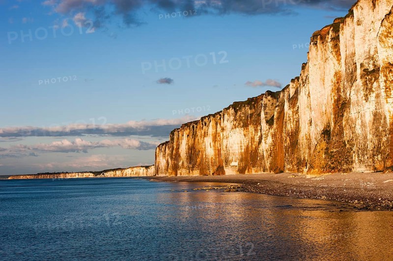 Chalk cliffs on the coast near Saint-Valery-en-Caux