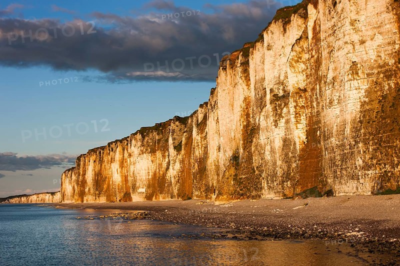 Chalk cliffs on the coast near Saint-Valery-en-Caux