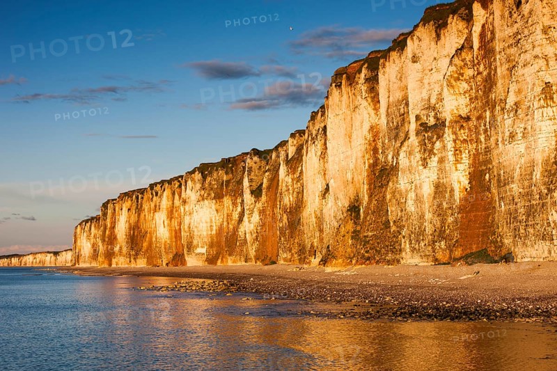 Chalk cliffs on the coast near Saint-Valery-en-Caux