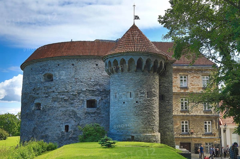 City wall with Fat Margaret tower at the north end of the Lower Town
