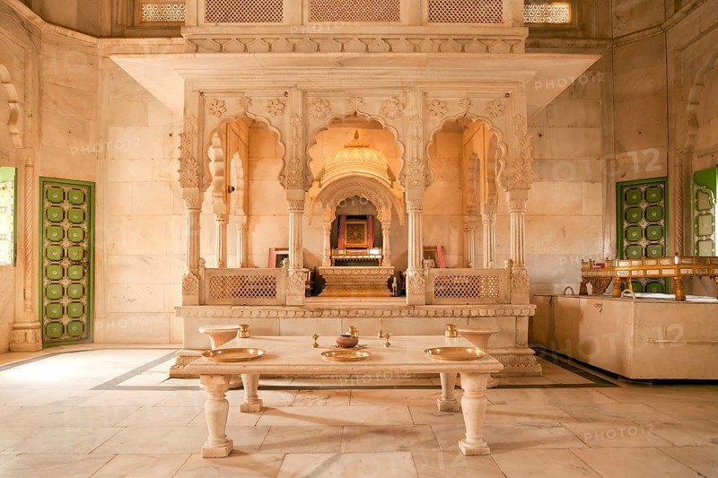 Interior of the Jaswant Thada mausoleum