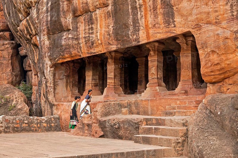 Entrance to the cave temples