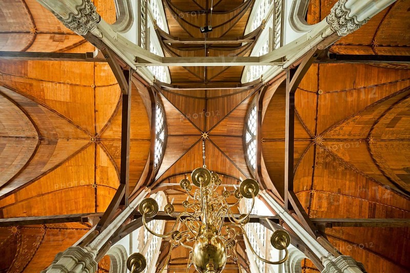 Wooden ceiling in the Oude Kerk
