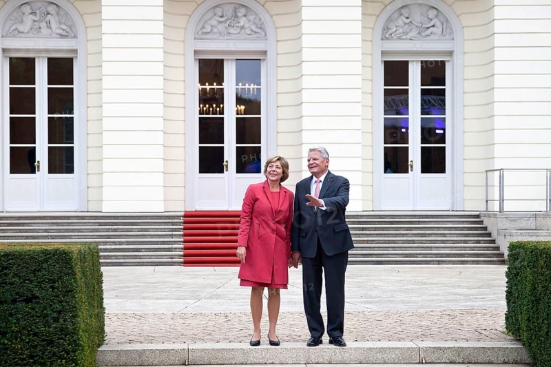 German president Joachim Gauck and his partner Daniela Schadt