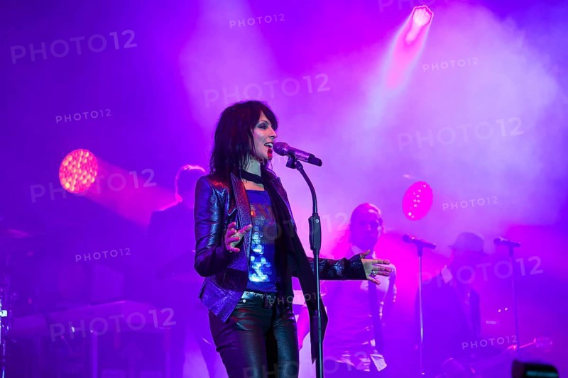 German rock singer Nena at a concert
