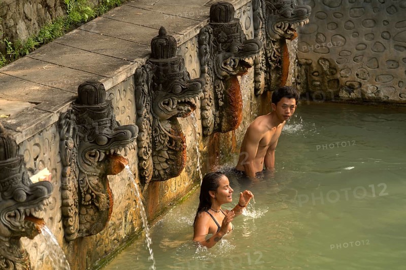 Holy hot springs Air Panas in Banjar