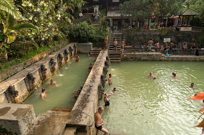 Holy hot springs Air Panas in Banjar