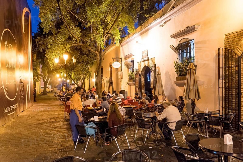 Sidewalk cafe SegaZona in the Zona Colonial old town