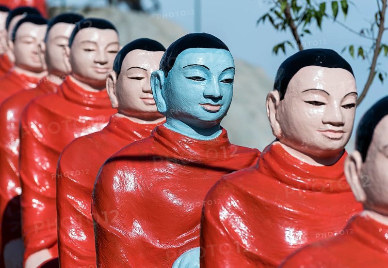Statues of monks