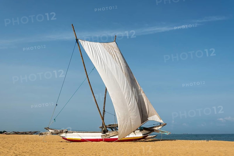 Traditional catamaran fishing boat