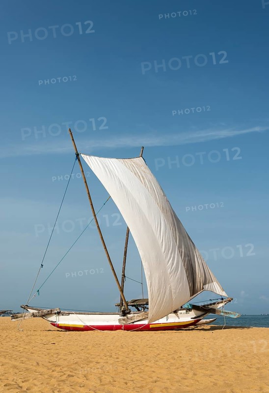 Traditional catamaran fishing boat