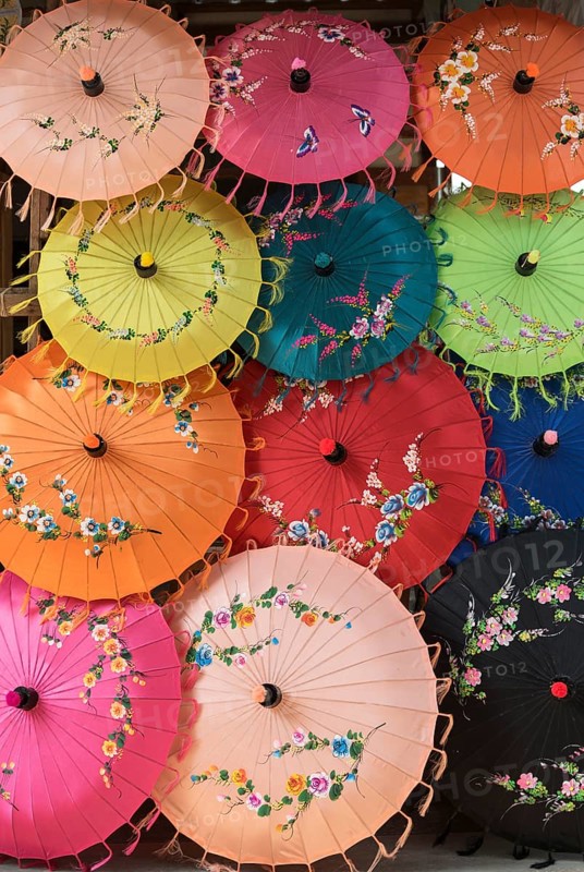 Colourful umbrellas