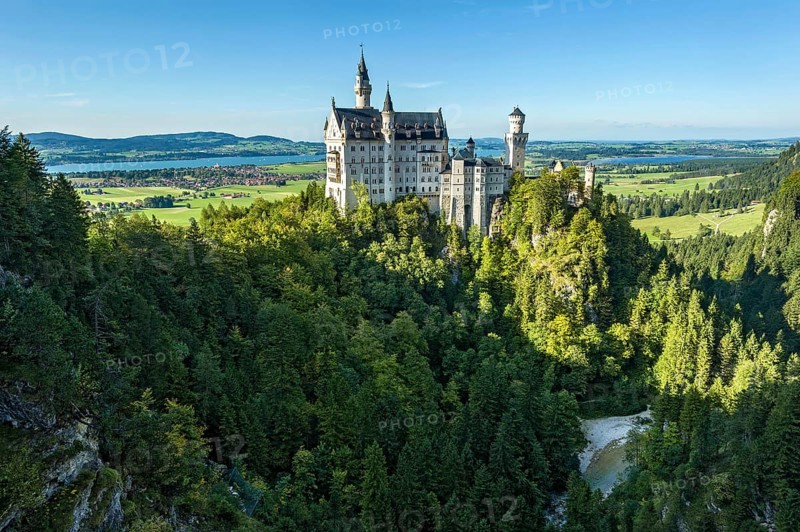 Neuschwanstein Castle above Pollatschlucht gorge