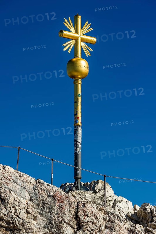 Gilded summit cross