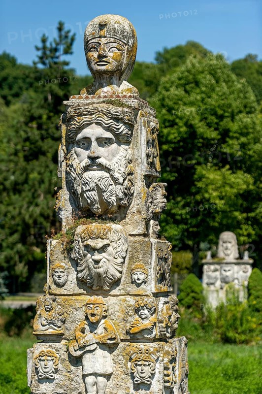 Grotesque sculptures in mixed styles of several epochs by Max Buchhauser